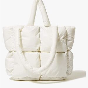 Quilted Puffer Tote Bag NWOT